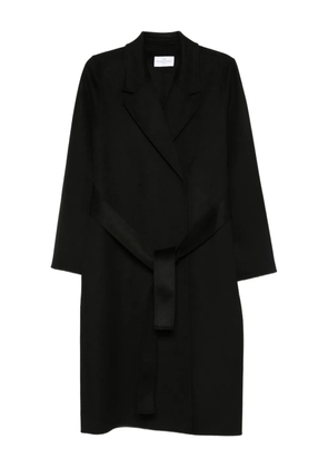 THE DYNAMIS STUDIO belted notched coat - Black