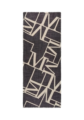 Marc O'Polo graphic-print shawl - Black