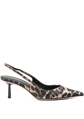 Le Silla slingback leopard-print pumps - Neutrals