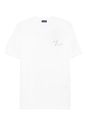Paul & Shark logo-print cotton T-shirt - White