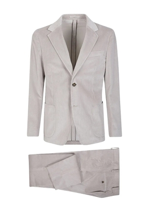 Lardini textured single-breasted suit - Grey