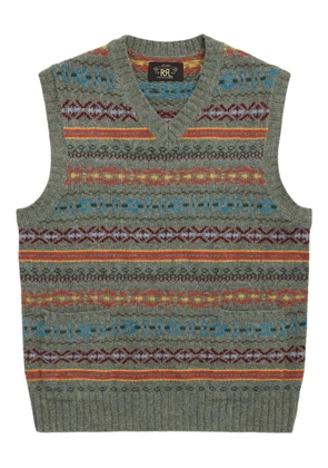 Ralph Lauren RRL fair isle-jacquard vest - Green