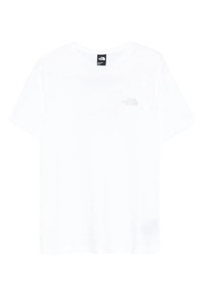 The North Face logo-embroidered cotton T-shirt - White