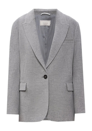 Peserico button single-breasted jacket - Grey