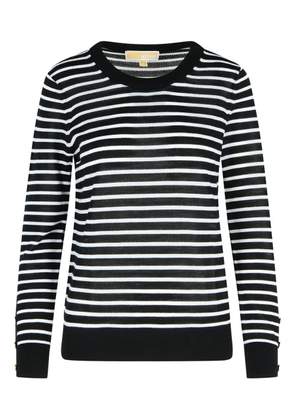 Michael Michael Kors striped ribbed sweater - Black