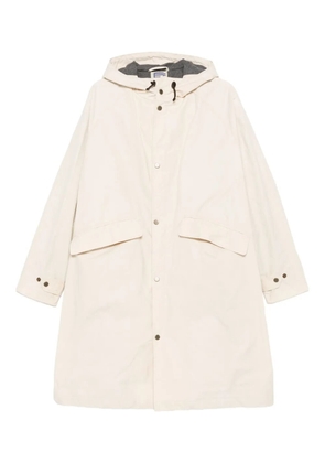 L'impermeabile Boston hooded flap-pocket coat - Neutrals