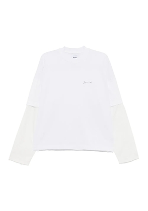 Bonsai logo-embroidered T-shirt - White