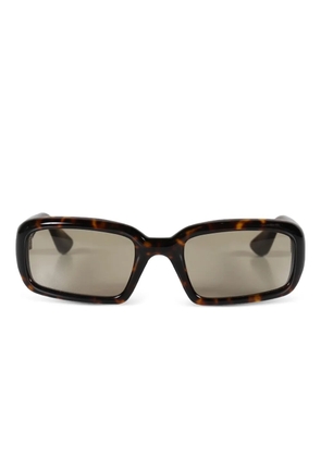 Port Tanger Mektoub tortoiseshell rectangle-frame sunglasses - Brown