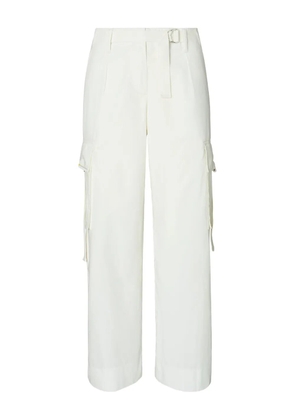 Tory Burch belted cargo pants - White