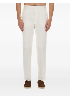 Lardini linen trousers - White