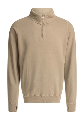 nonnative high-neck half-zip sweatshirt - Neutrals