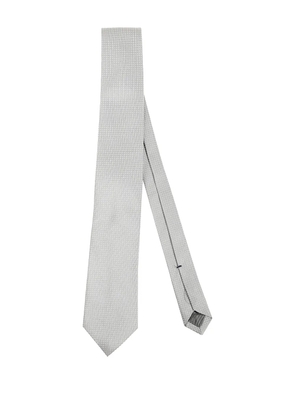 Errico Formicola patterned silk tie - Grey