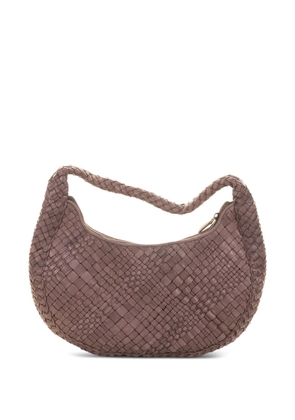 VISONA` braided-strap shoulder bag - Brown