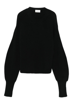 P.A.R.O.S.H. ribbed balloon-sleeve sweater - Black