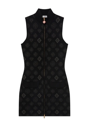 Casablanca monogram-patterned dress - Black