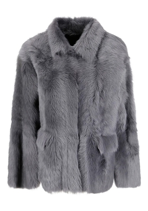 Desa 1972 faux-fur long-sleeve jacket - Grey
