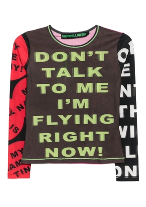 Chopova Lowena slogan-print top - Black