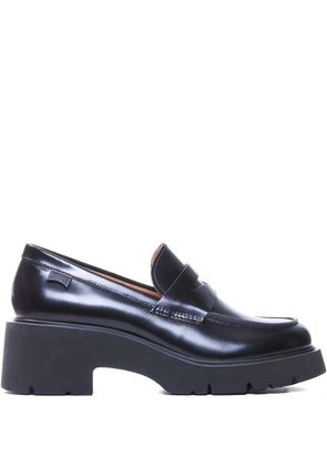 Camper 55mm Milah leather platform loafers - Black