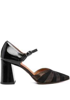 Chie Mihara 80mm leather ankle-strap pumps - Black