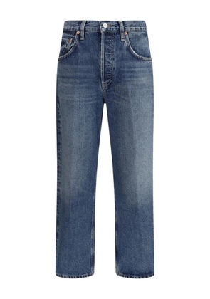 AGOLDE logo-patch jeans - Blue