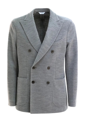 Boglioli double-breasted patch-pocket blazer - Grey