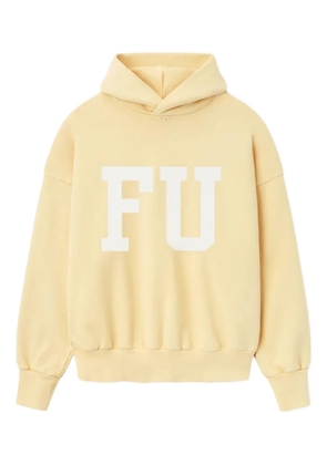 Fear Of God Educate side-pockets cotton hoodie - Yellow