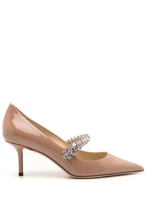 Jimmy Choo Bing 65mm leather pumps - Neutrals
