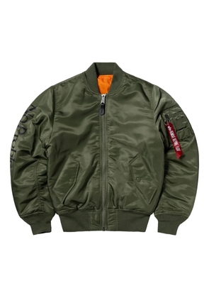 Aries x No Problemo No War MA-1 bomber jacket - Green