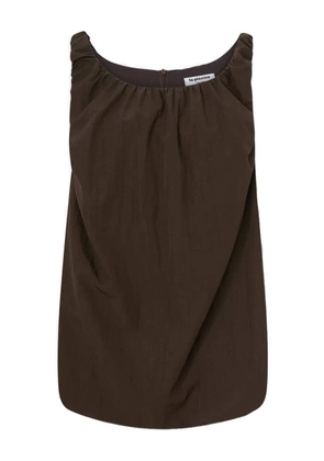 La Piscine gathered mini dress - Brown