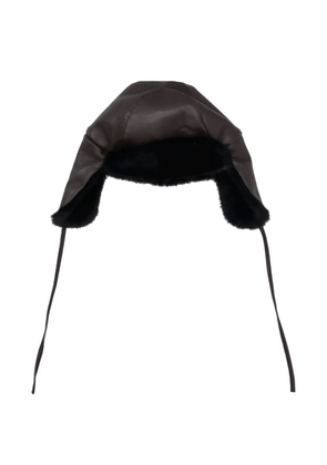 P.A.R.O.S.H. faux-fur trim hat - Brown