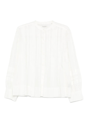 Marc O'Polo pleated button-up blouse - White