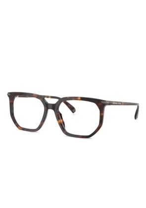 Michael Kors geometric-frame glasses - Brown