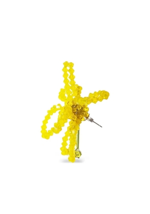HELENA THULIN beaded-flower earring - Yellow