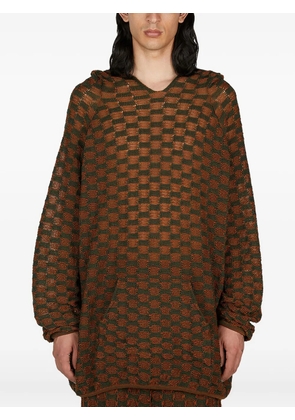 Isa Boulder patterned hoodie - Brown