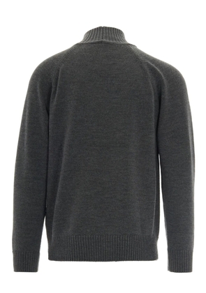 Paolo Pecora high-neck raglan-sleeve sweater - Grey