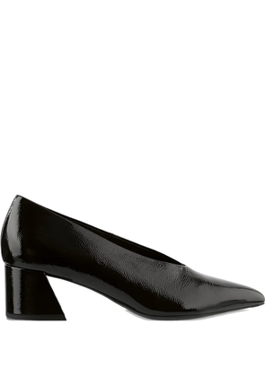 Hogl Marie block-heel patent pumps - Black