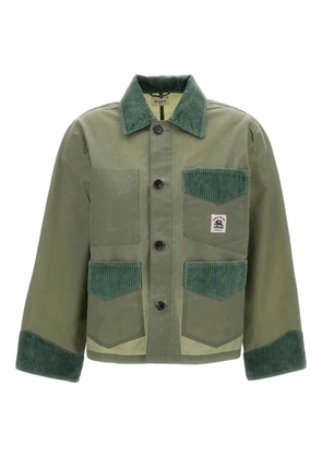 BODE corduroy-trim patch-pocket jacket - Green