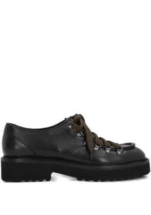 Doucal's lace-up lug-sole derby shoes - Black
