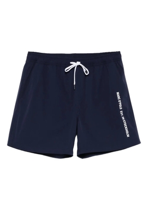 Marc O'Polo drawstring logo swim shorts - Blue