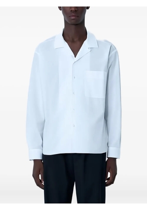 The Row classic collar patch pocket shirt - Blue