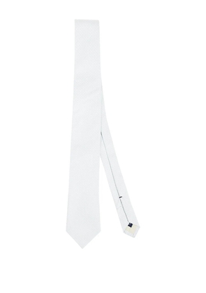 Errico Formicola dot-pattern silk tie - White