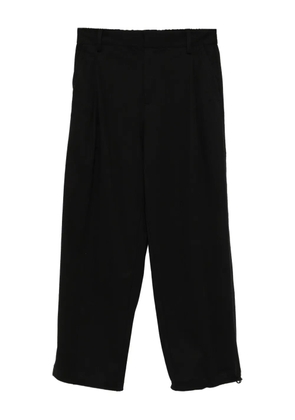 CROQUIS drawstring pleated trousers - Black