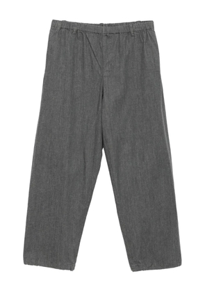 CROQUIS wide-leg drawstring jeans - Grey