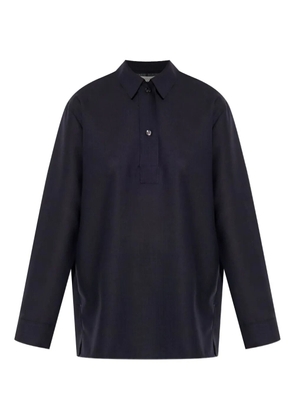 Studio Nicholson Pinole wool polo top - Black