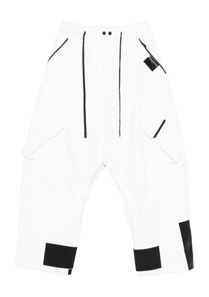 Templa drawstring ski trousers - White