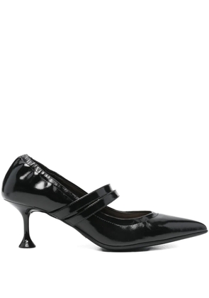Marc Ellis pointed strapped heeled pumps - Black