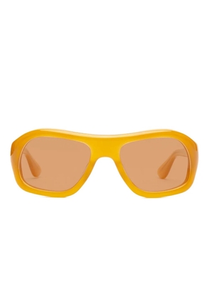 Port Tanger geometric-frame sunglasses - Yellow