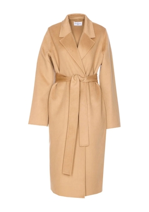 THE DYNAMIS STUDIO belted double-breasted coat - Neutrals