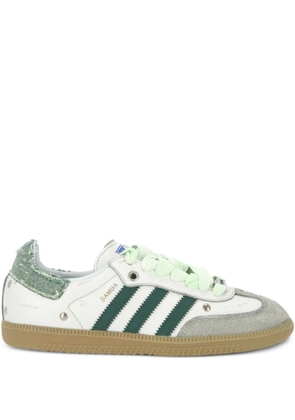 SEDDYS customised adidas samba three-striped sneakers - White