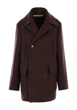 Meta Campania Collective double-breasted pocket coat - Brown